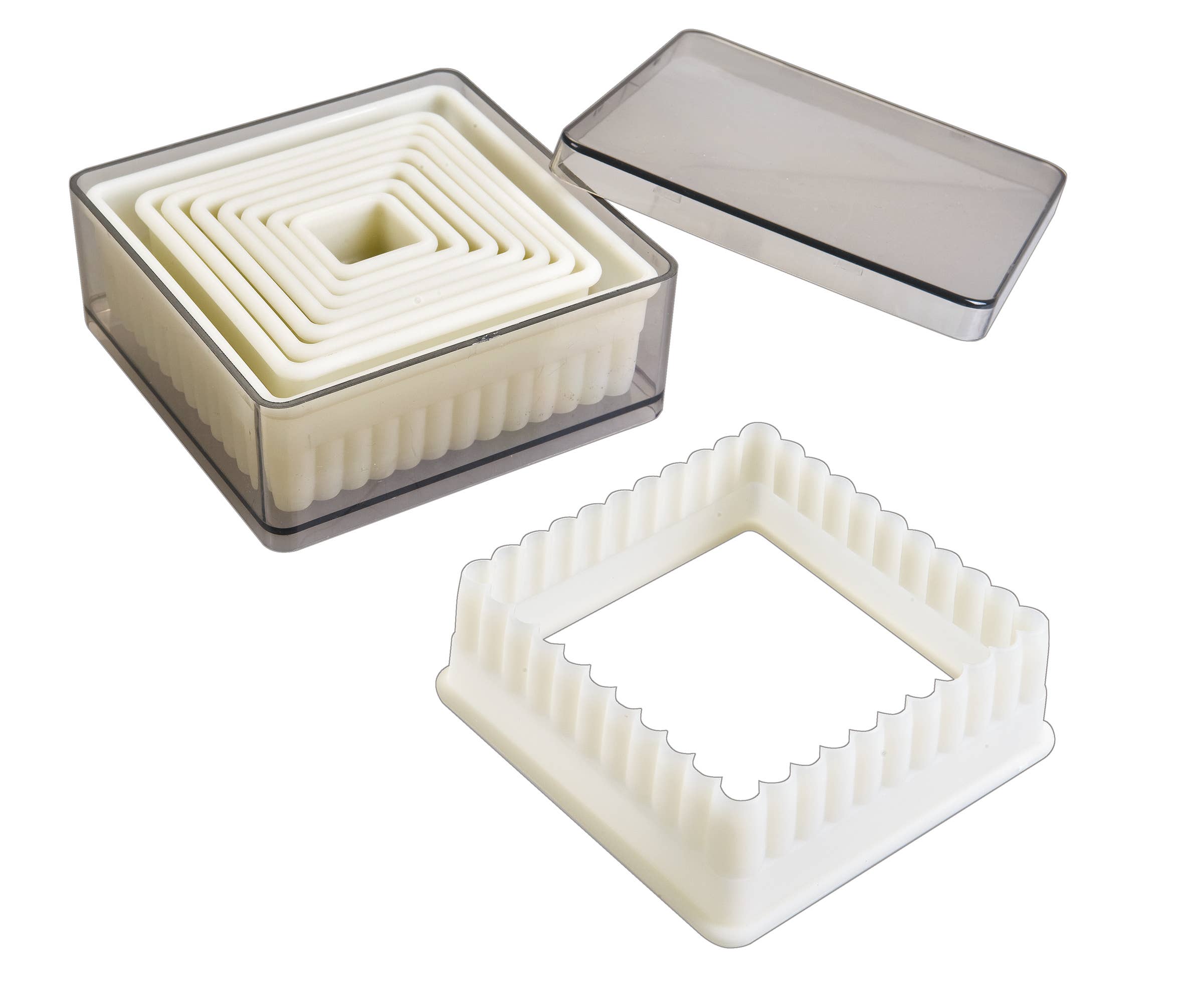 Ibili – Engroshandel Køkkenredskab – IBILI - Firkantet krøllet dejskærer (9 stk)0