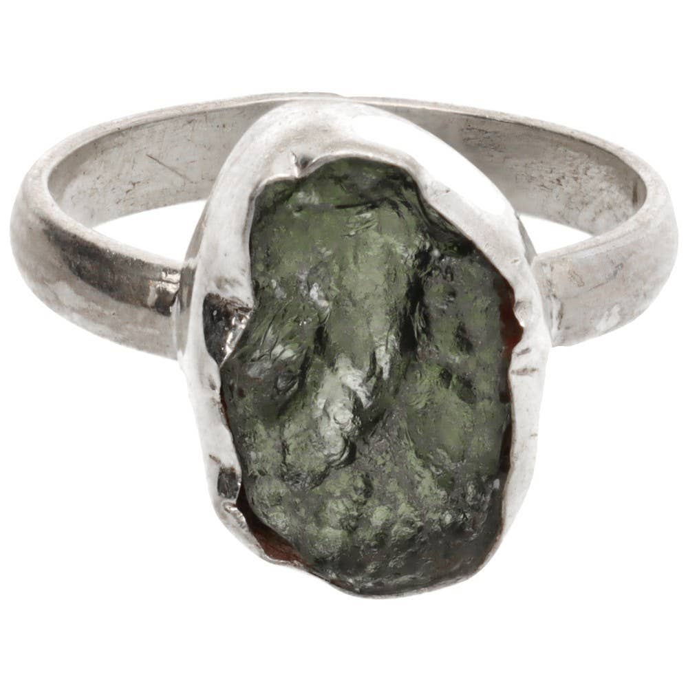 Vives de la Cortada S.L - Wholesale Multi-Stone Ring - Moldavite Ring in 925 Sterling Silver (3 - 3.9g)4
