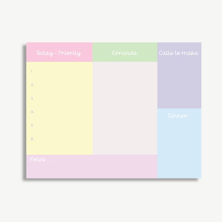 The Daily Mind Dump Notepad 11 x 8.5" for wholesale by Enchanted Farie Designs