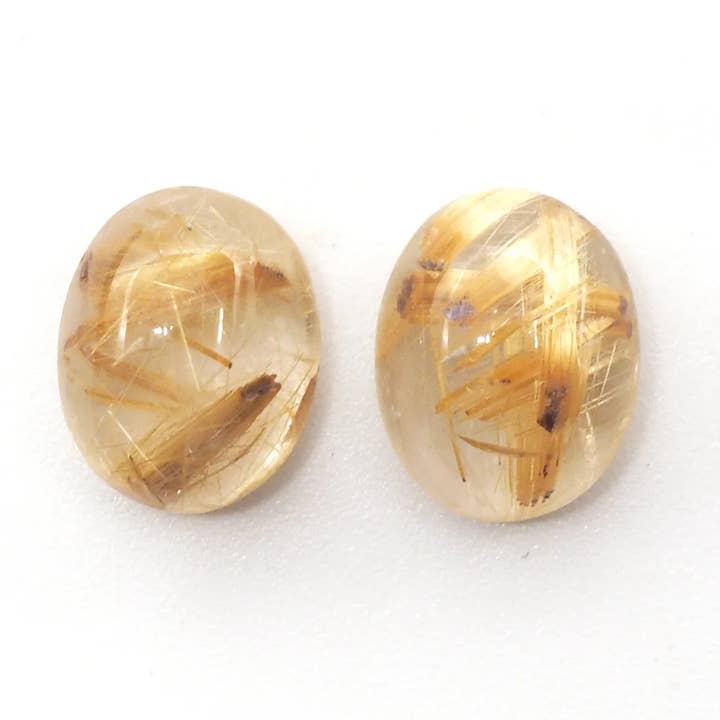 Quartz rutile doré 10 x 8 mm environ 5,10 carats pour la vente par GTG Gems Corp