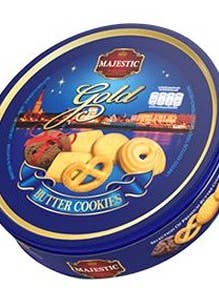 Majestic Gold Butter Cookies for wholesale by G CHOICE by LNS International Corporation