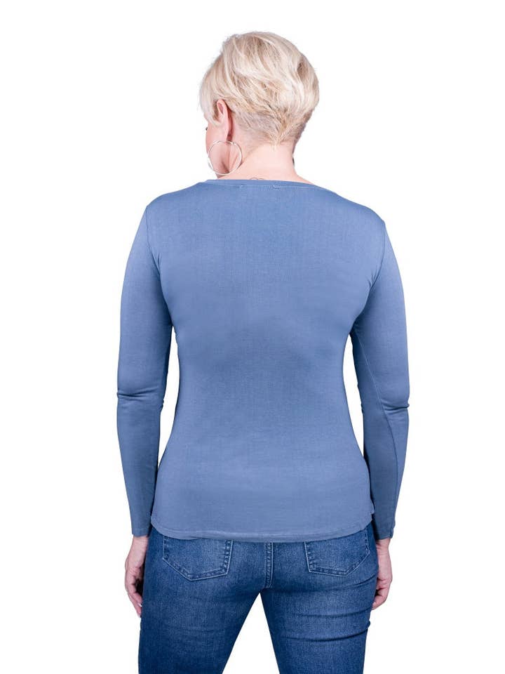 TINA Stephens Italy/Tees By Tina - Wholesale T-Shirt - Women's - Everly Viscose Sheen Top (BLS137)27