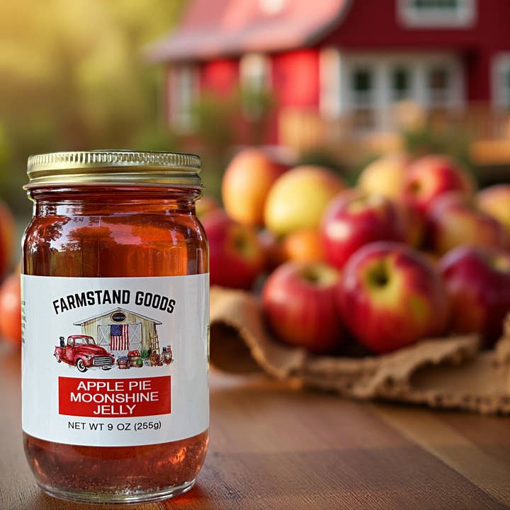 Farmstand Goods - Wholesale Jam/Jelly - Apple Pie Moonshine Jelly - 9oz0