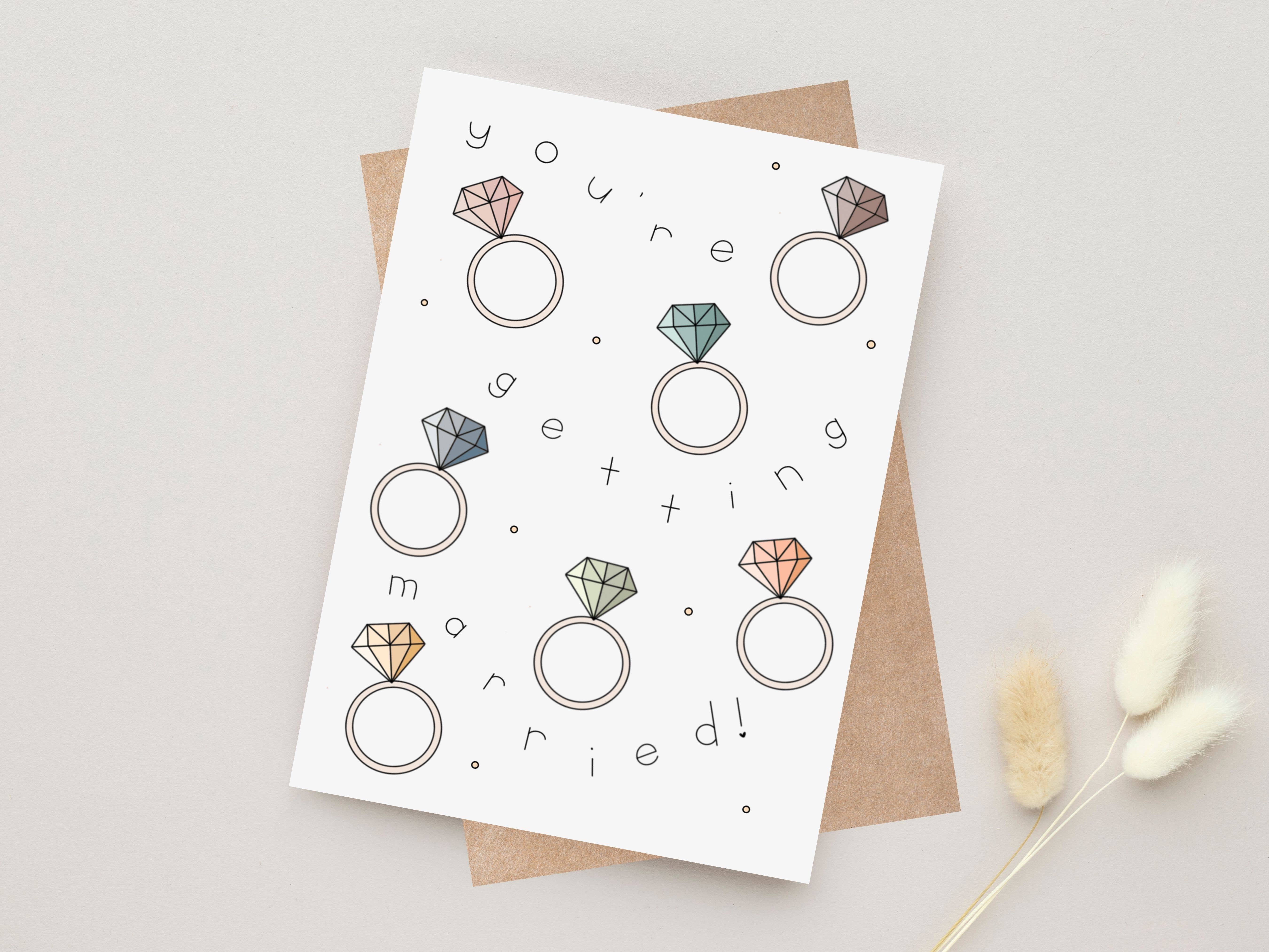 Simply Happy Paper - Wholesale Engagement Card - You're Getting Married Engagement Card4