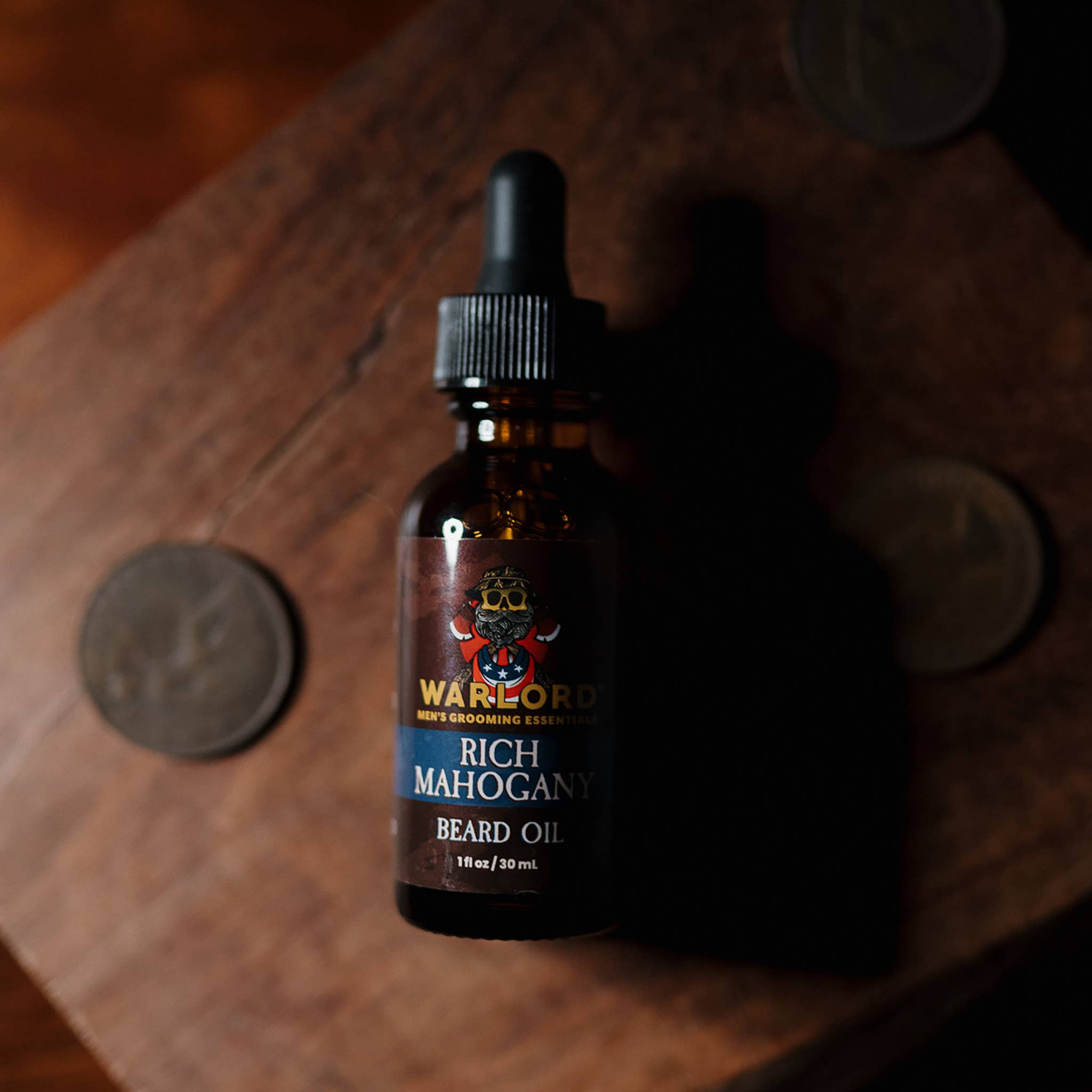 Warlord - Men's Grooming Essentials | Veteran Owned - Wholesale Beard Styling Product - Rich Mahogany Beard Oil3