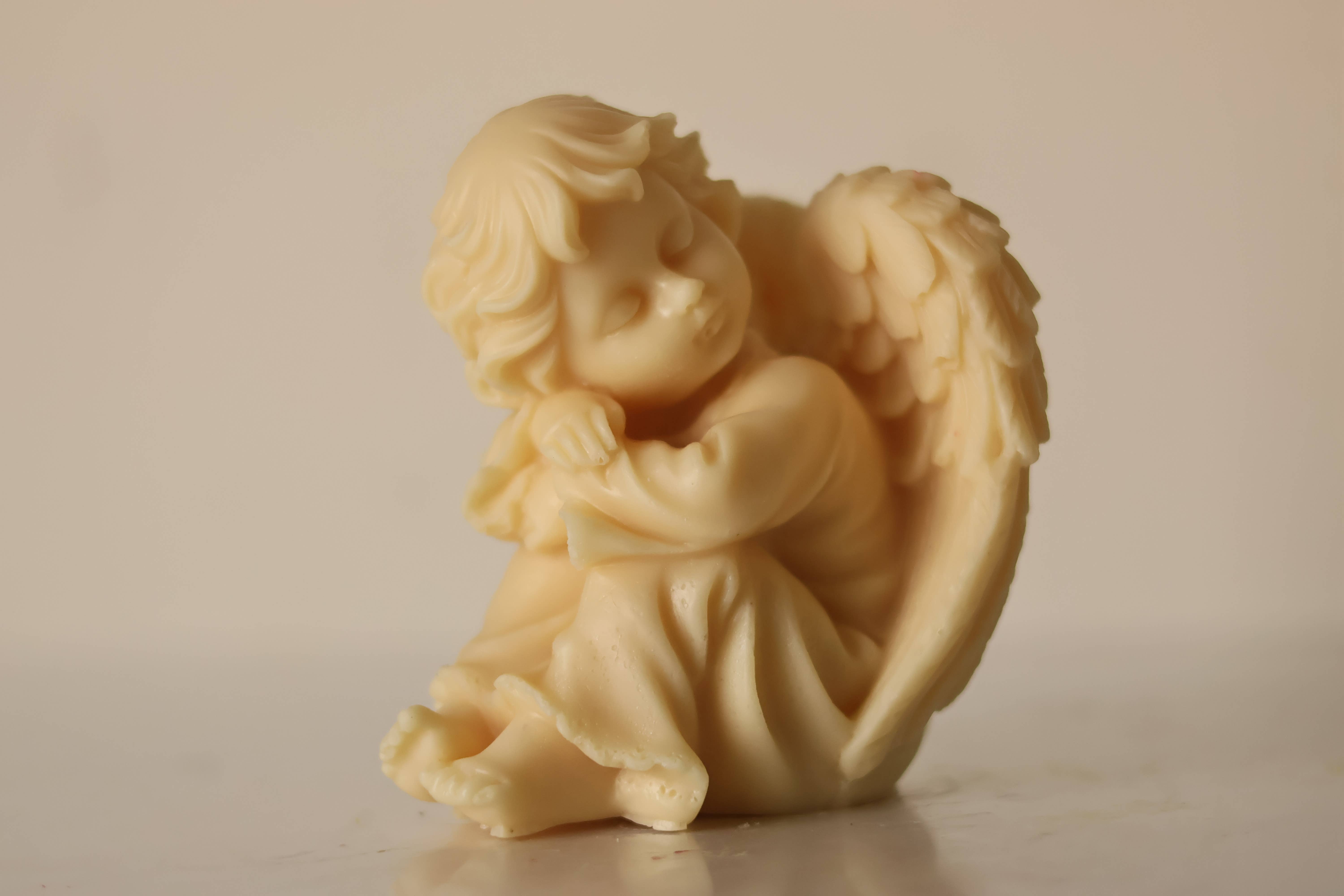 Agaboo Candle - Wholesale Novelty Candle - Cherub Baby Candle 4x4in - Angels3