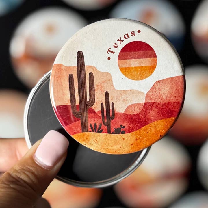 Magnete dello Stato del Texas | Astratto Boho | Decorazione Minimalista per la vendita all'ingrosso da parte di Tieu Magnetic