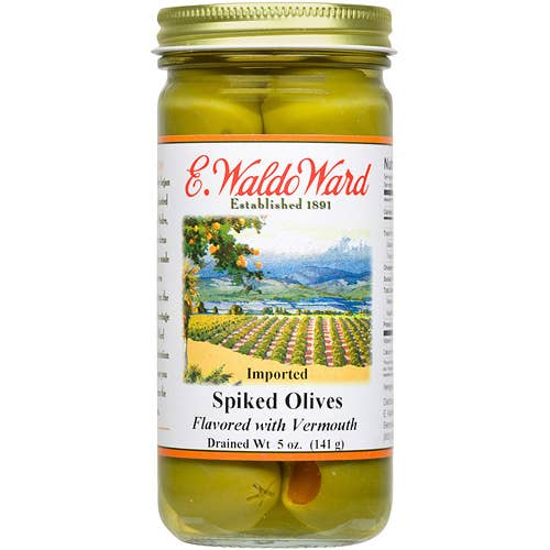 E. Waldo Ward & Son - Wholesale Olives - Spiked Olives w/ Vermouth (pim queens) - 5 oz.0