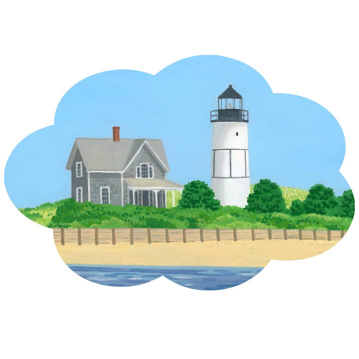 Kelly Fuller - Wholesale Sticker - Sandy Neck Lighthouse Sticker1