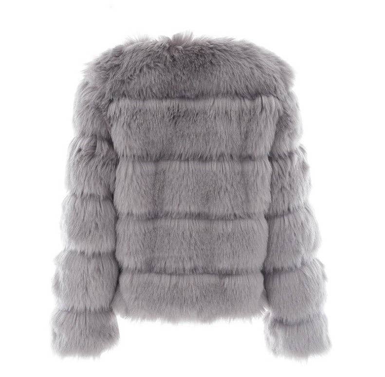 Marayn – wholesale Jacket – Women's – Luxury Faux Fox Fur Short Jacket for Women39