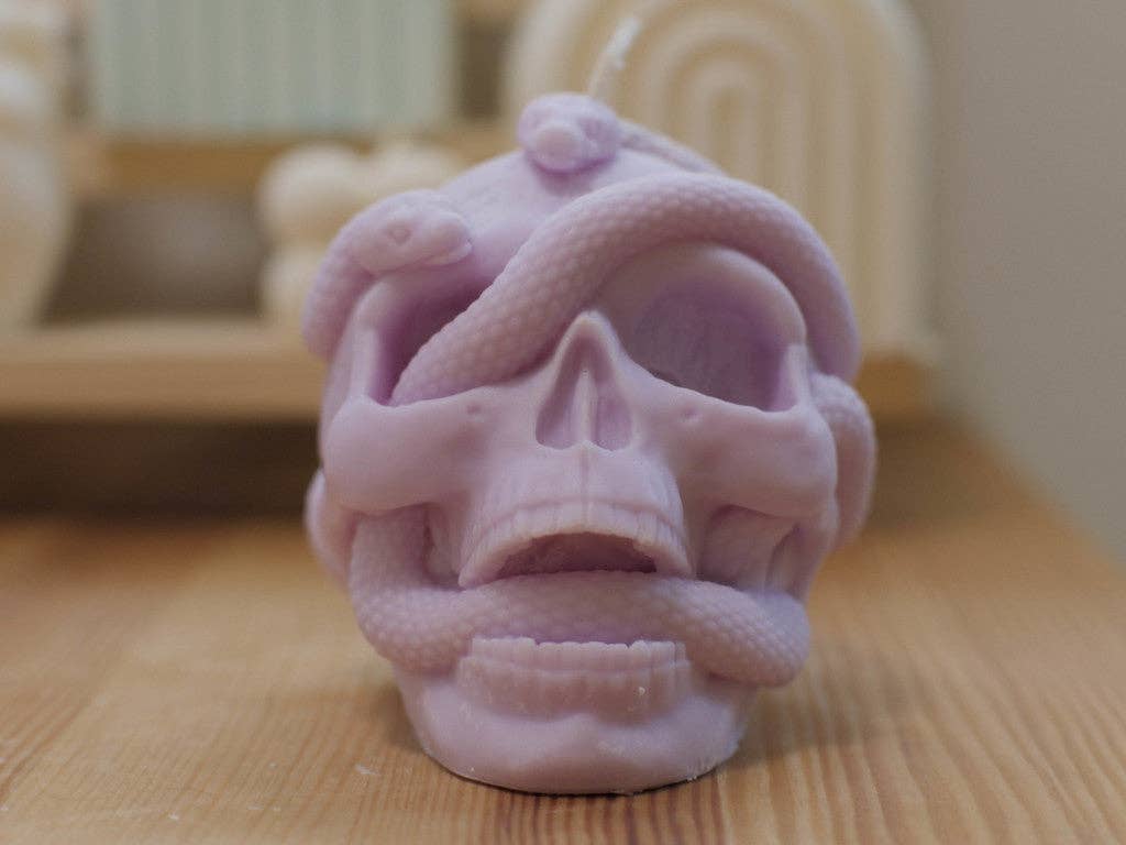 Sapphic Dreams - Wholesale Novelty Candle - Skull Candle2