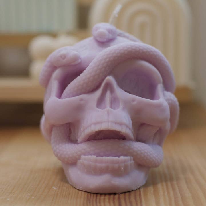 Sapphic Dreams - Wholesale Novelty Candle - Skull Candle2