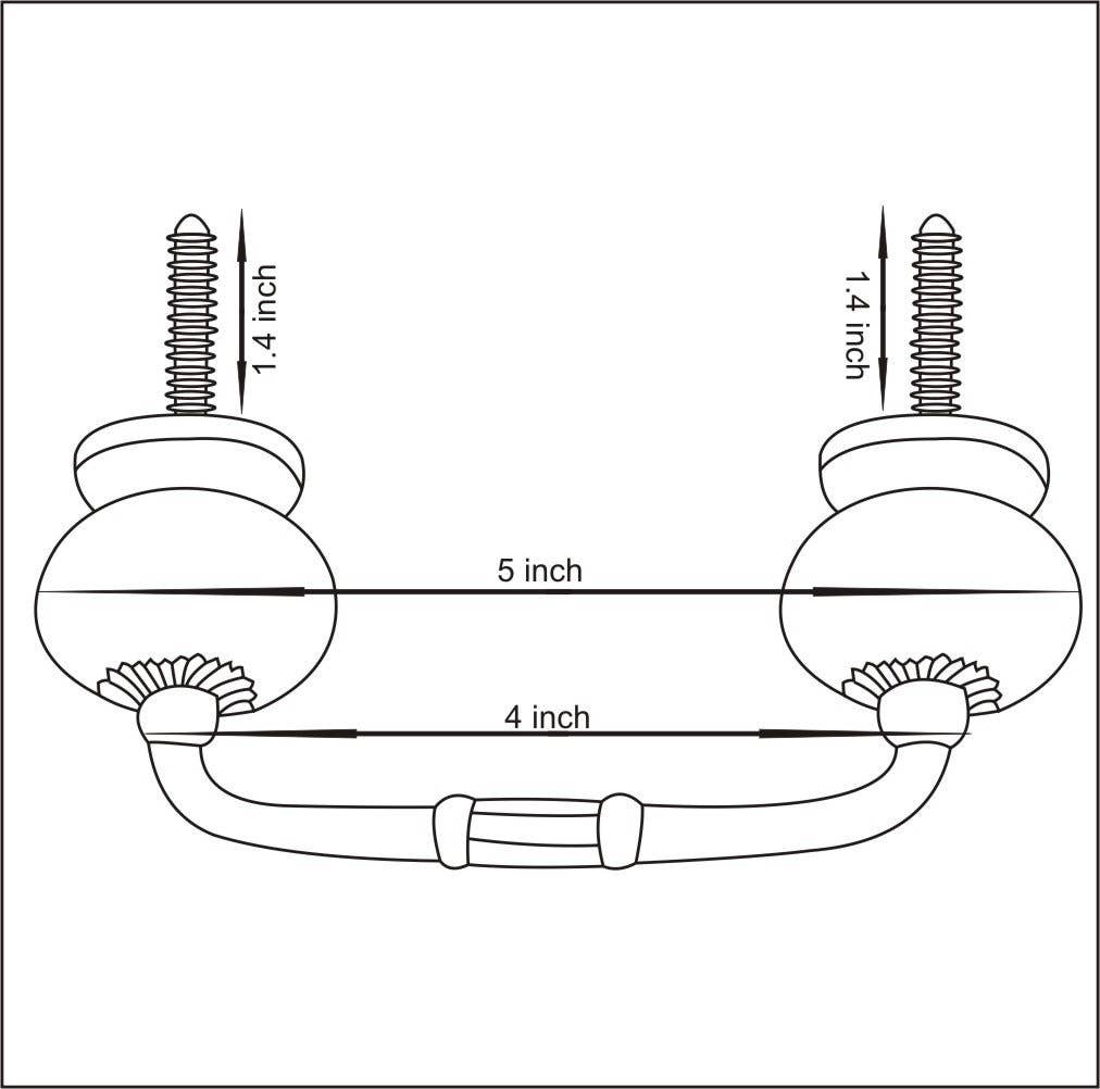 KNOBCO - Wholesale Knob/pull - Black Design Ceramic Kitchen Cabinet Pull, Dresser Pull6