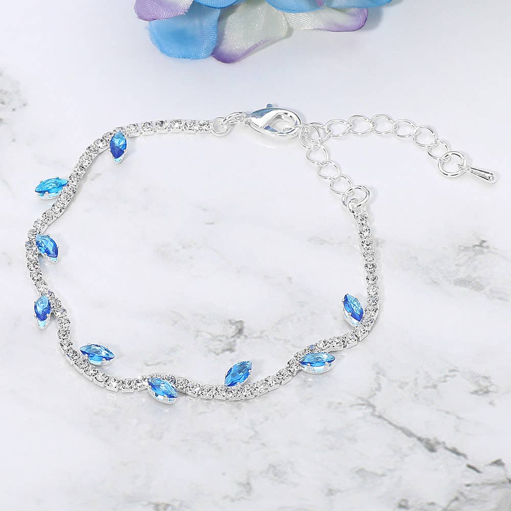 Sensibling Corp. - Wholesale Tennis Bracelet - CZ Marquise Cluster Accent Evening Tennis Bracelet3