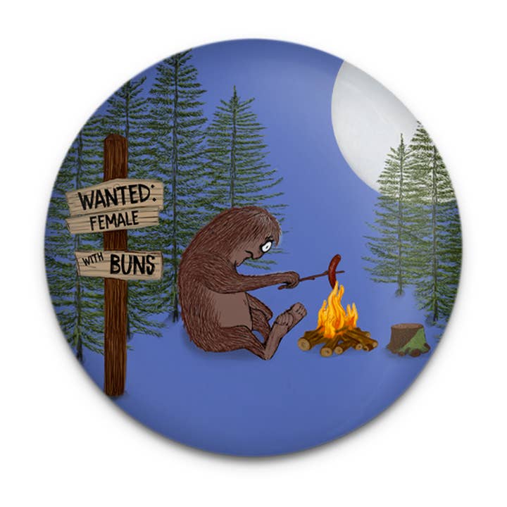 Pithitude - Wholesale Magnet - Sasquatch Campfire Buns Magnet