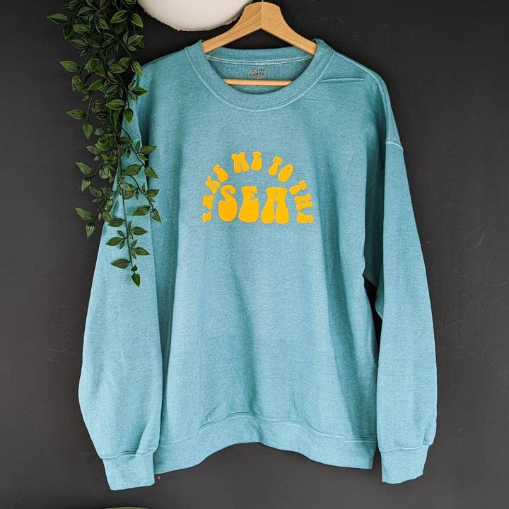 TAKE ME TO THE SEA SWEATSHIRT for wholesale by Tiny Tortle