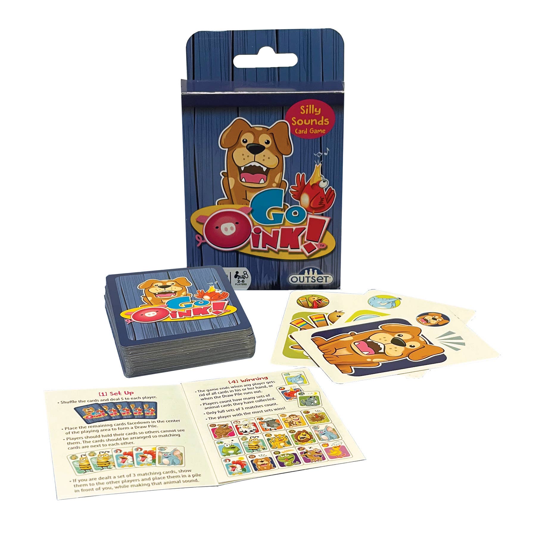 Outset Games and Cobble Hill Puzzles - Wholesale Card Game - Go Oink! Card Game for Ages 4+1