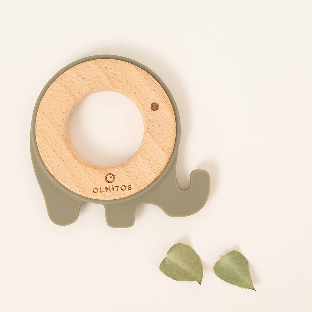 Olmitos S.A - Wholesale Teether (Not Clip-On) - Baby - SILICONE TEETHING RING AND BEECH WOOD1