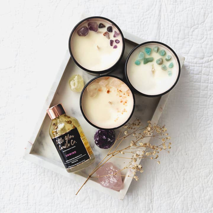 Little Glow Candle Co. - Venta al por mayor Velas en tarros - Gama de aromaterapia