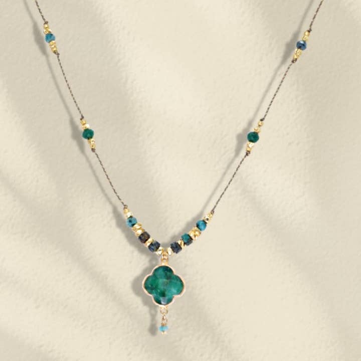 Amazonia Emerald Green 24 halsketting voor dames voor wholesale door LOetMA