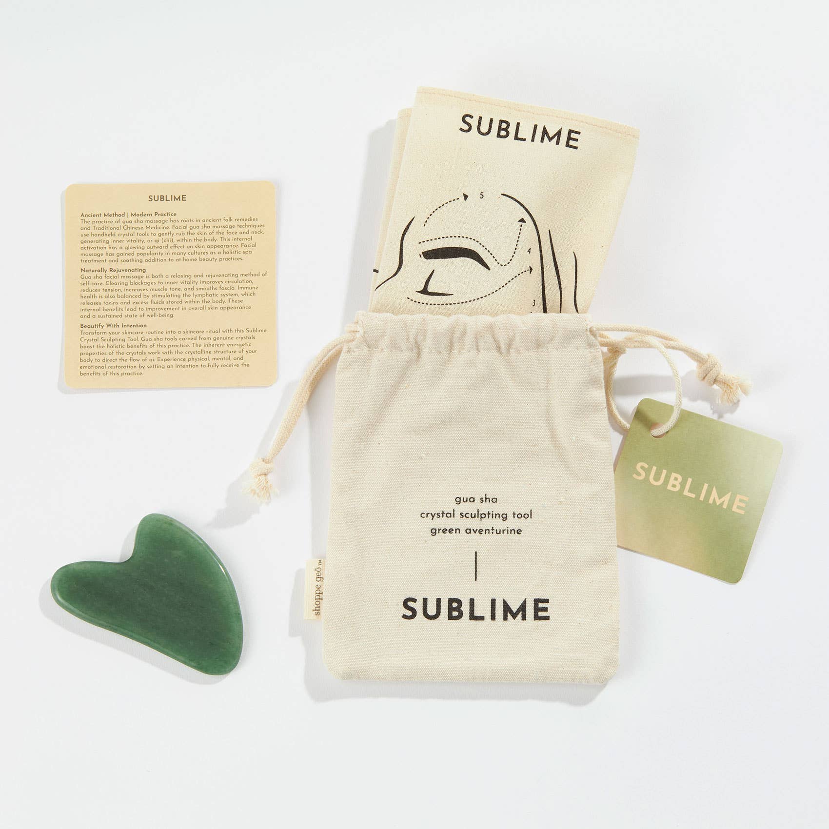 GeoCentral – wholesale Gua Sha tool – SUBLIME Gua Sha Crystal Sculpting Tool - Plastic Free4