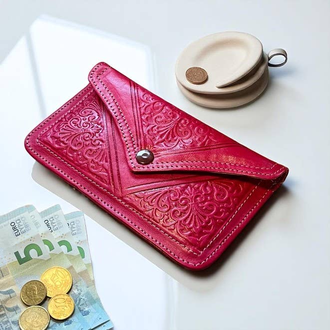 HandmadeBestSeller – wholesale Wallet – Women's – Handmade Moroccan Embossed Leather Walle5