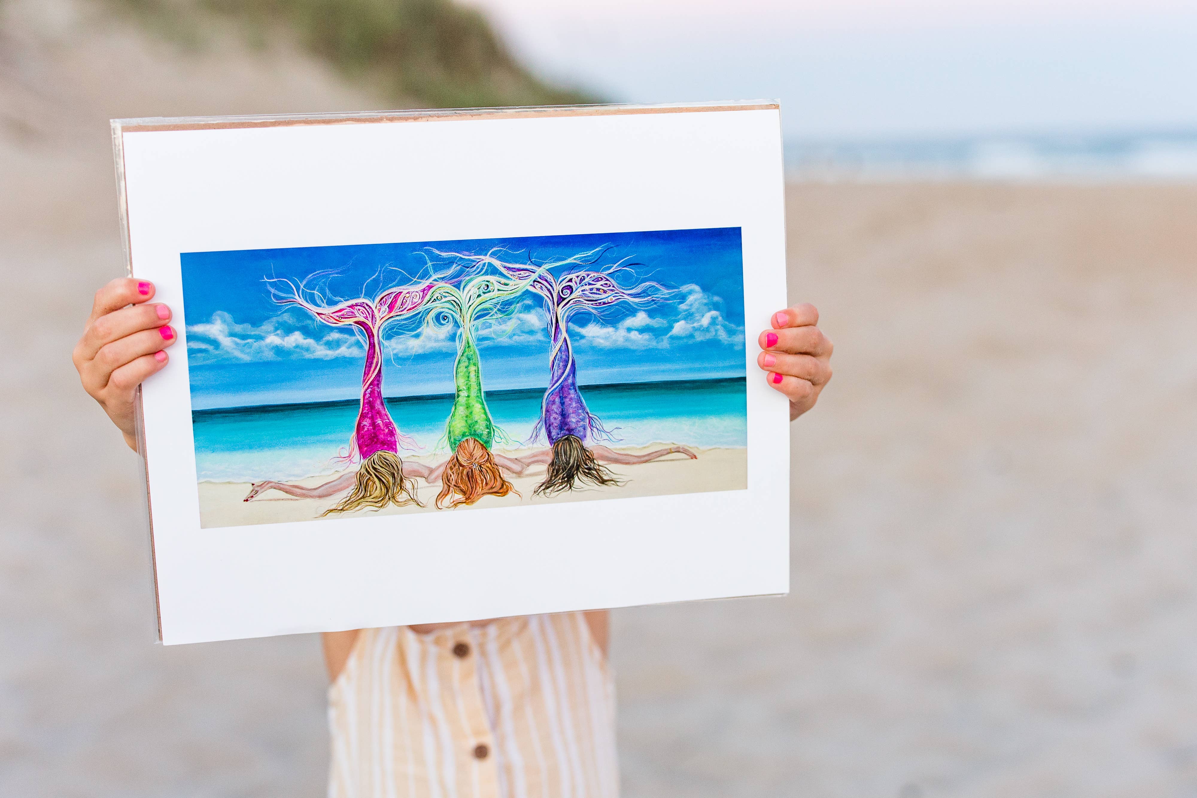 Angel Fritz Studio - Vente Affiche d'art - COPAINS BEACH BLISS2