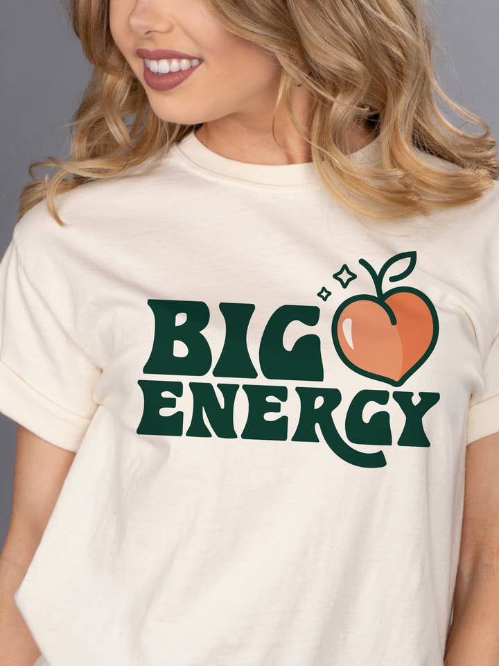 Big Peach Energy Shirt and other Purchase Wholesale peach clothing. Free Returns & Net 60 Terms on Faire trending on Faire.
