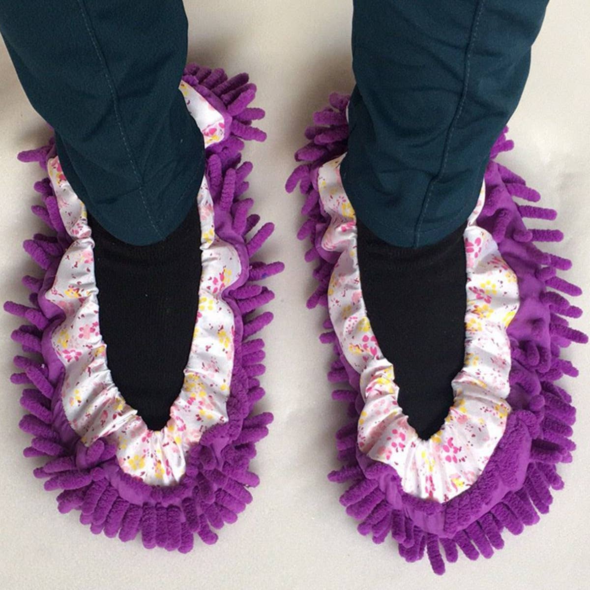 ACCITY - Wholesale Slippers - Women's - MICROFIBER MOP SLIPPERS SHOES COVER MOP SOCKS_CWMM02692