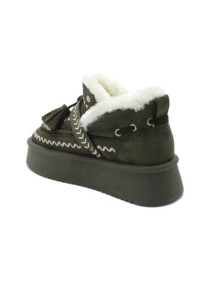 Joia Paris - Wholesale Boots - Women's - Warm boots with embroidery and tassels RU-2026