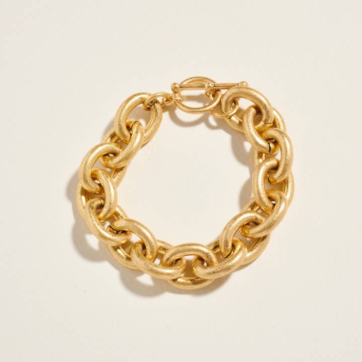 Designature New York - Wholesale Link & Chain Bracelet - Chunky Chain With Toggle Clasp Bracelet1