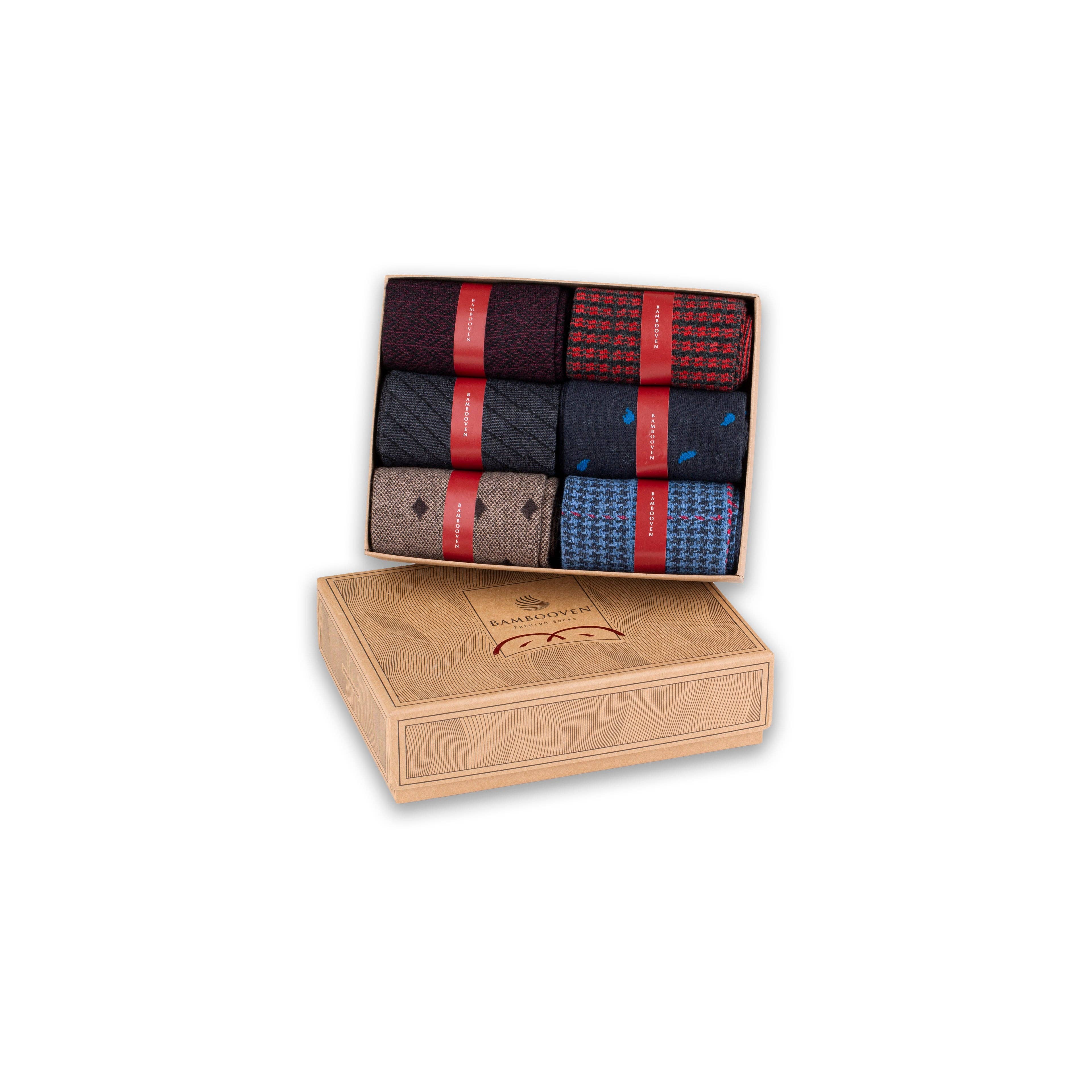 Bambooven - Wholesale Socks - Men's - Bambooven Men’s Bamboo Dress & Trouser Socks – (6 Pairs) 6381