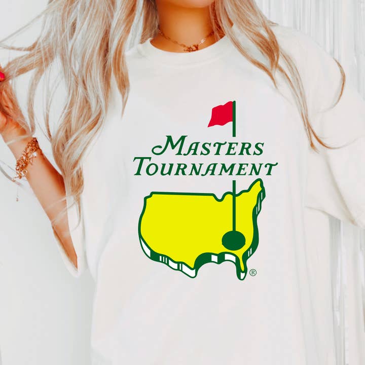 T-shirt graphique Preppy Masters Golf Tournament | Golf pour la vente par Gia Gifts Boutique