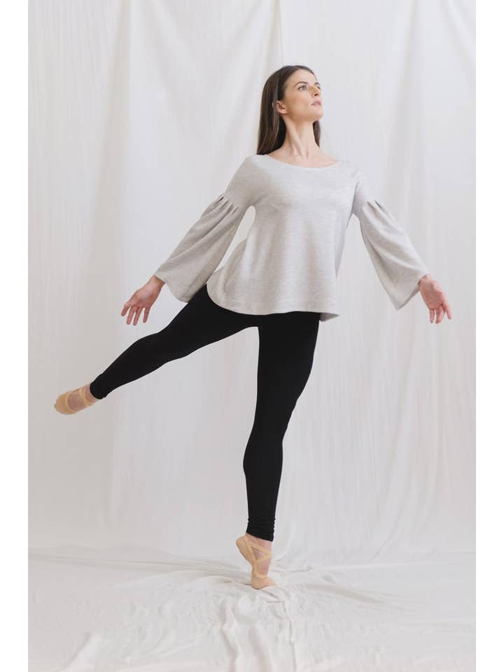 Light melange grey Campanula T-Shirt Lyocell Ecological Fabric for wholesale on Faire