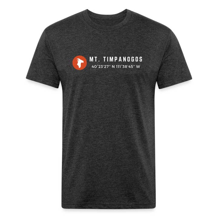 Mt. Timpanogos (Coordinates) - Premium Graphic Tee for wholesale by Timpanogos Hiking Co.