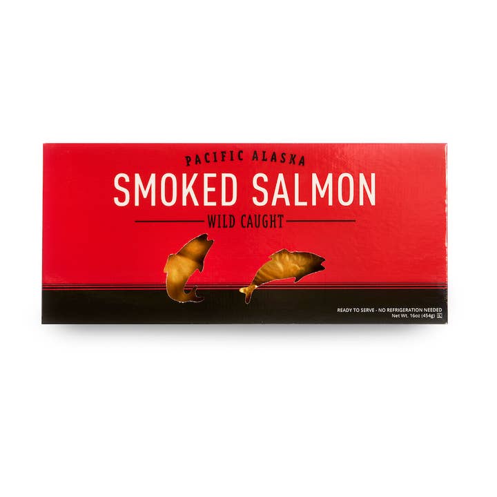 SeaBear Smokehouse - Wholesale Fish/Seafood - Pacific Alaska Wild Smoked Pink Salmon 1lb
