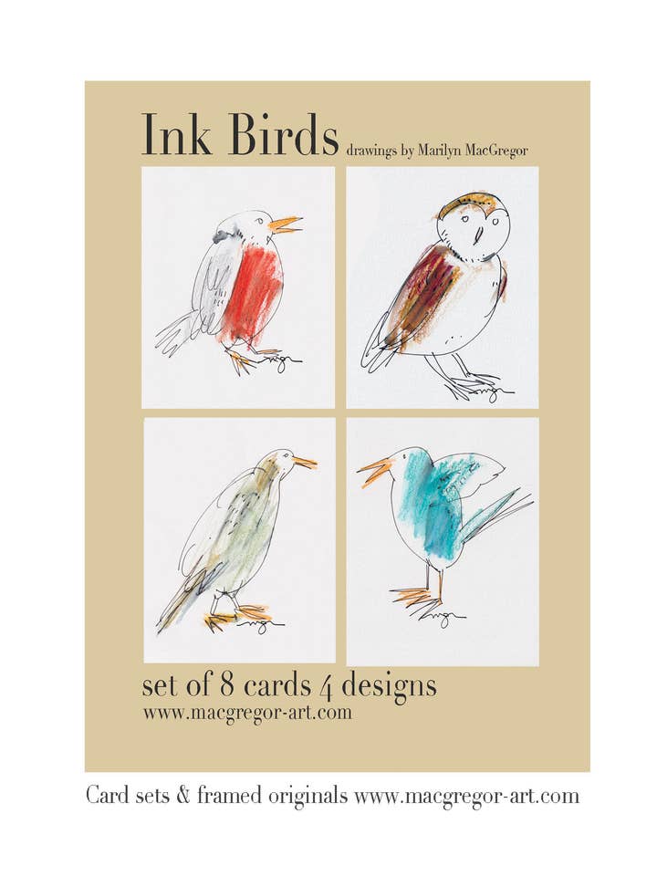 Ink Birds Set de cartes de note Or mixte pour la vente par MACGREGOR-ART