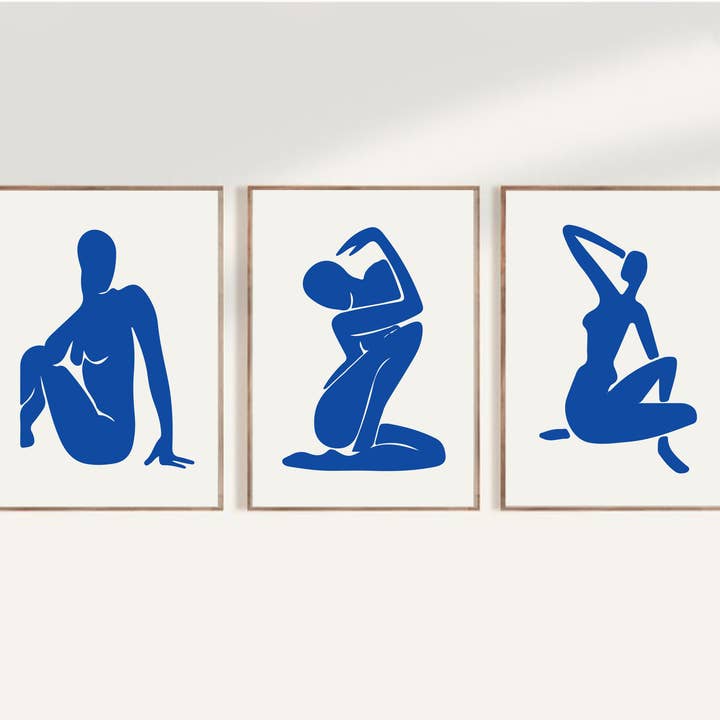 Matisse Blue Woman Druckset für den Großhandel von Lumina