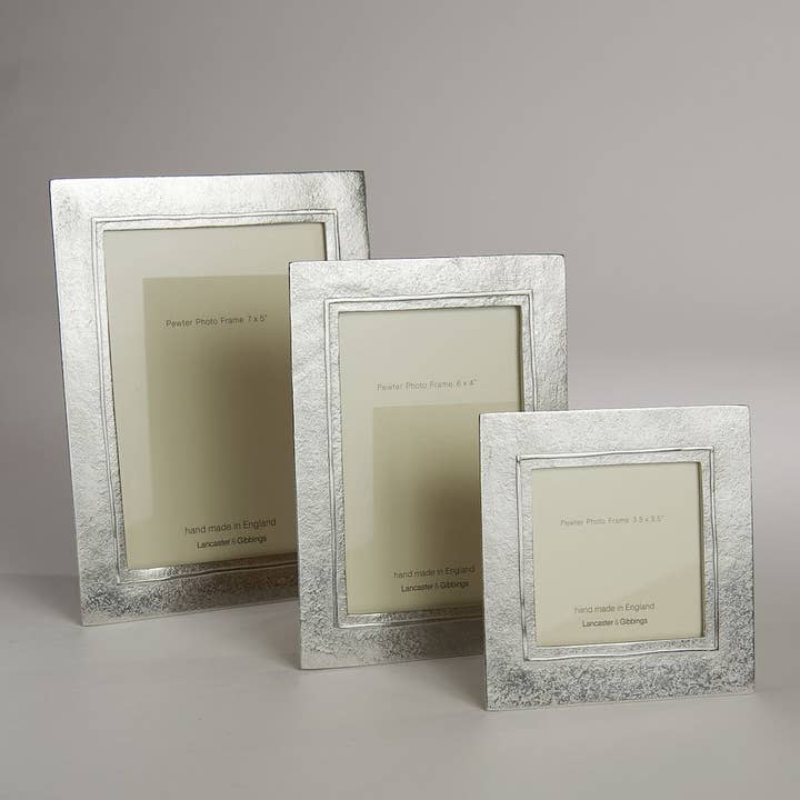 Lancaster and Gibbings - Wholesale Picture Frame - Raised Line Hand Cast Pewter Photo Frame