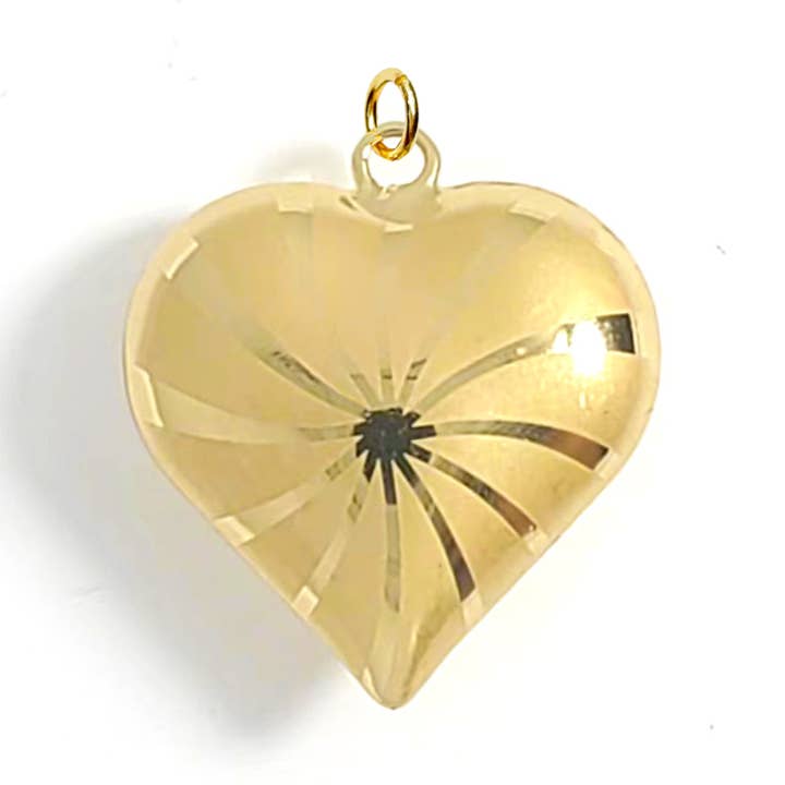 Swirl Heart Charm For Charm Necklace for wholesale by Savvy Bling