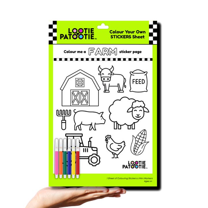 Colour Me Farm Animals for wholesale by LP Studios/Lootie Patootie