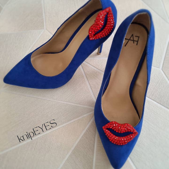 knipEYES - Wholesale Shoe jewellery – Women’s - Shoeclips & Fashionclips KISS - LIPS (per pair)1