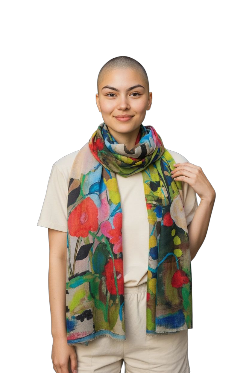 Happy Lona - Wholesale Scarf - Women's - Botanic Blush3