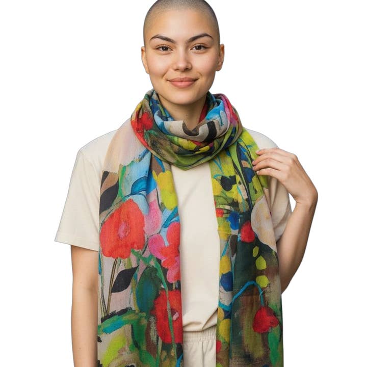 Happy Lona - Wholesale Scarf - Women's - Botanic Blush3
