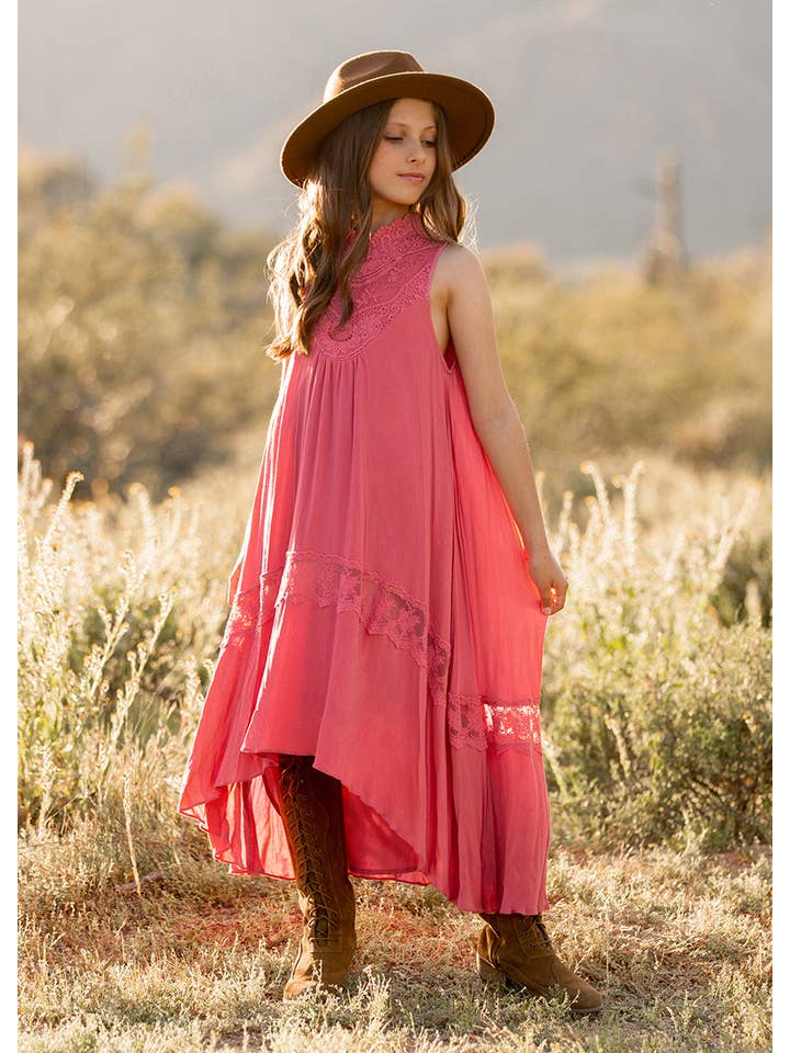 Joyfolie - Wholesale Dress - Kids - Delphina Dress in Wild Rose - Kids