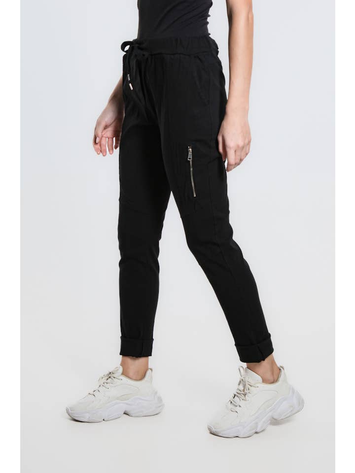 TINA Stephens Italy/Tees By Tina - Wholesale Pants - Women's - Danica Side Zipper Pant (PL155)2