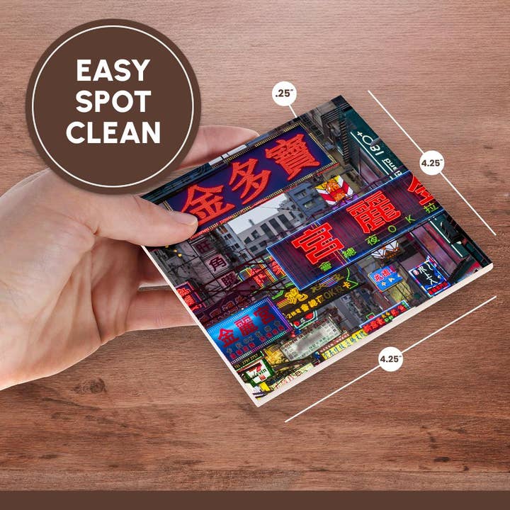 3dRose - Wholesale Coasters - 3dRose, Night street scenes, Kowloon, Hong Kong, China., Coaster6