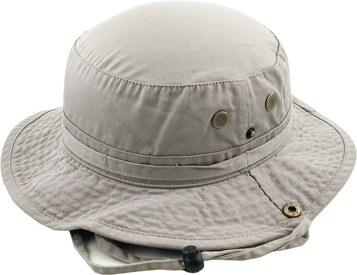KBETHOS - Wholesale Bucket hat – Unisex - Solid Boonie Hat With String (Fitted)34