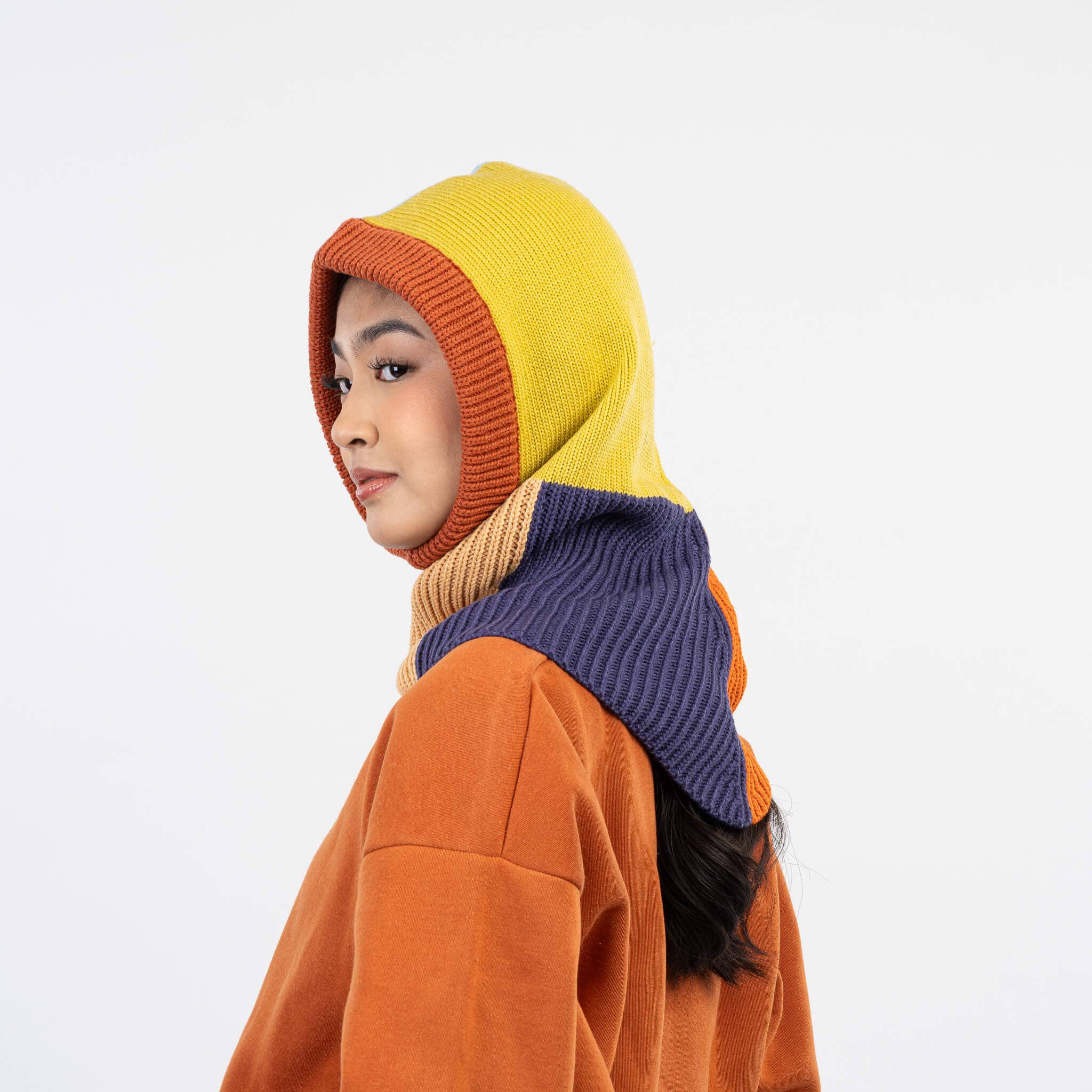 VERLOOP | knits - Wholesale Balaclava - Unisex - Mismatch Knit Hood6