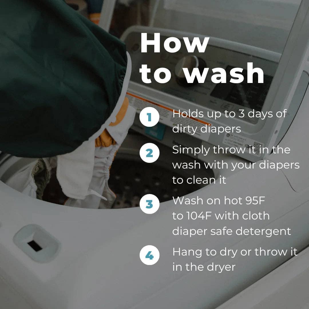 Nora’s Nursery – wholesale Nappy (cloth) – Baby – Diaper Pail Liners Sea 2 Pack6